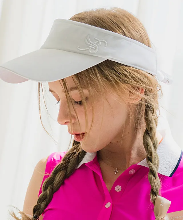 BENECIA 12 Ribbon Visor - Ivory