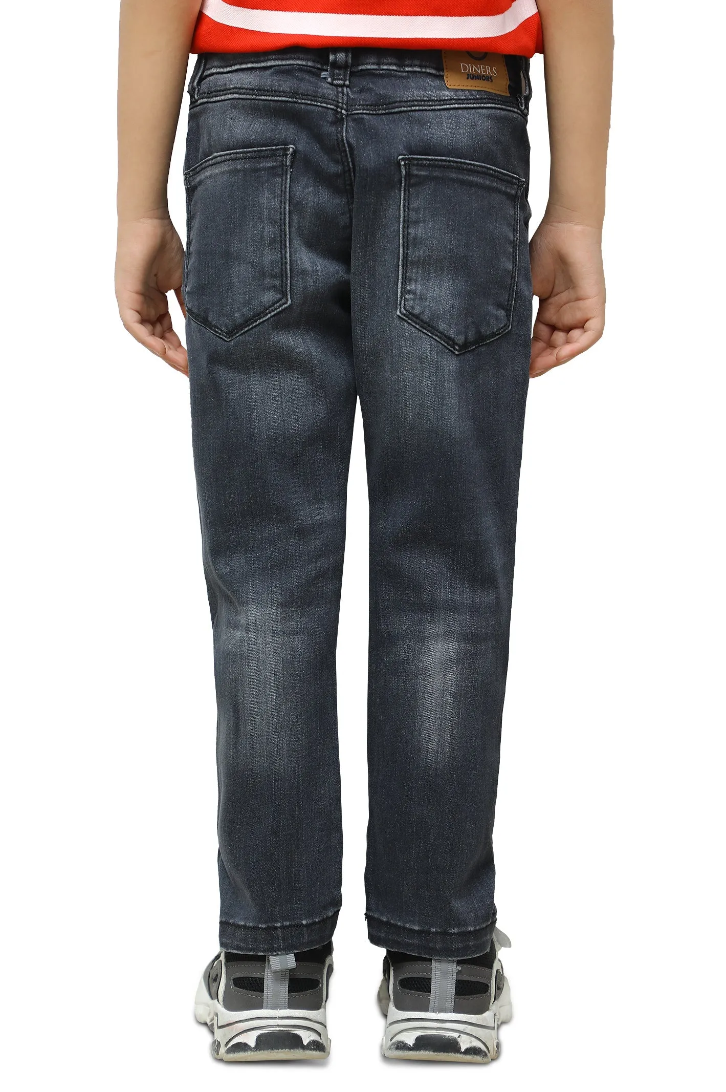Charcoal Relaxed Fit Denim Jeans