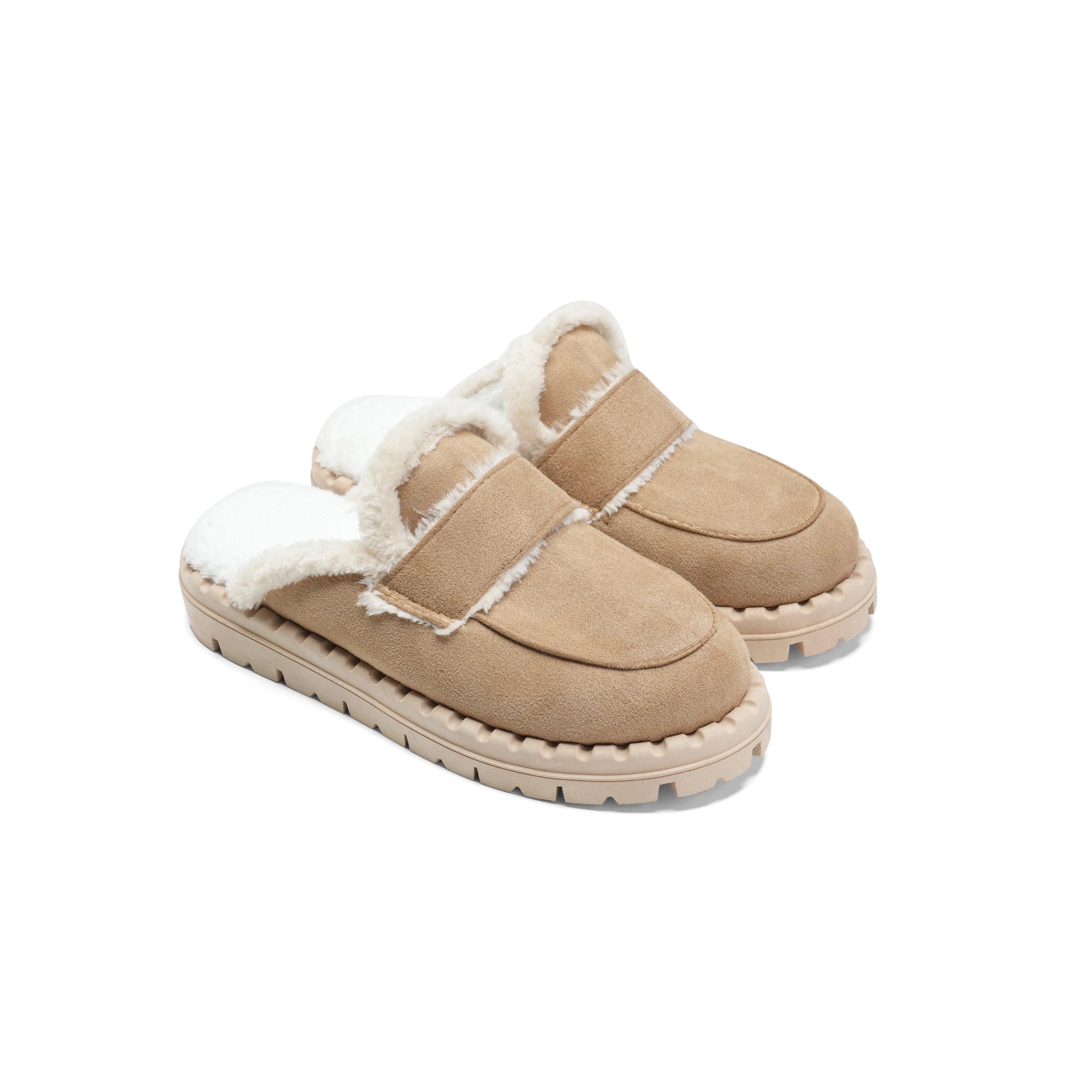 Cozy Luxe Mules - Beige