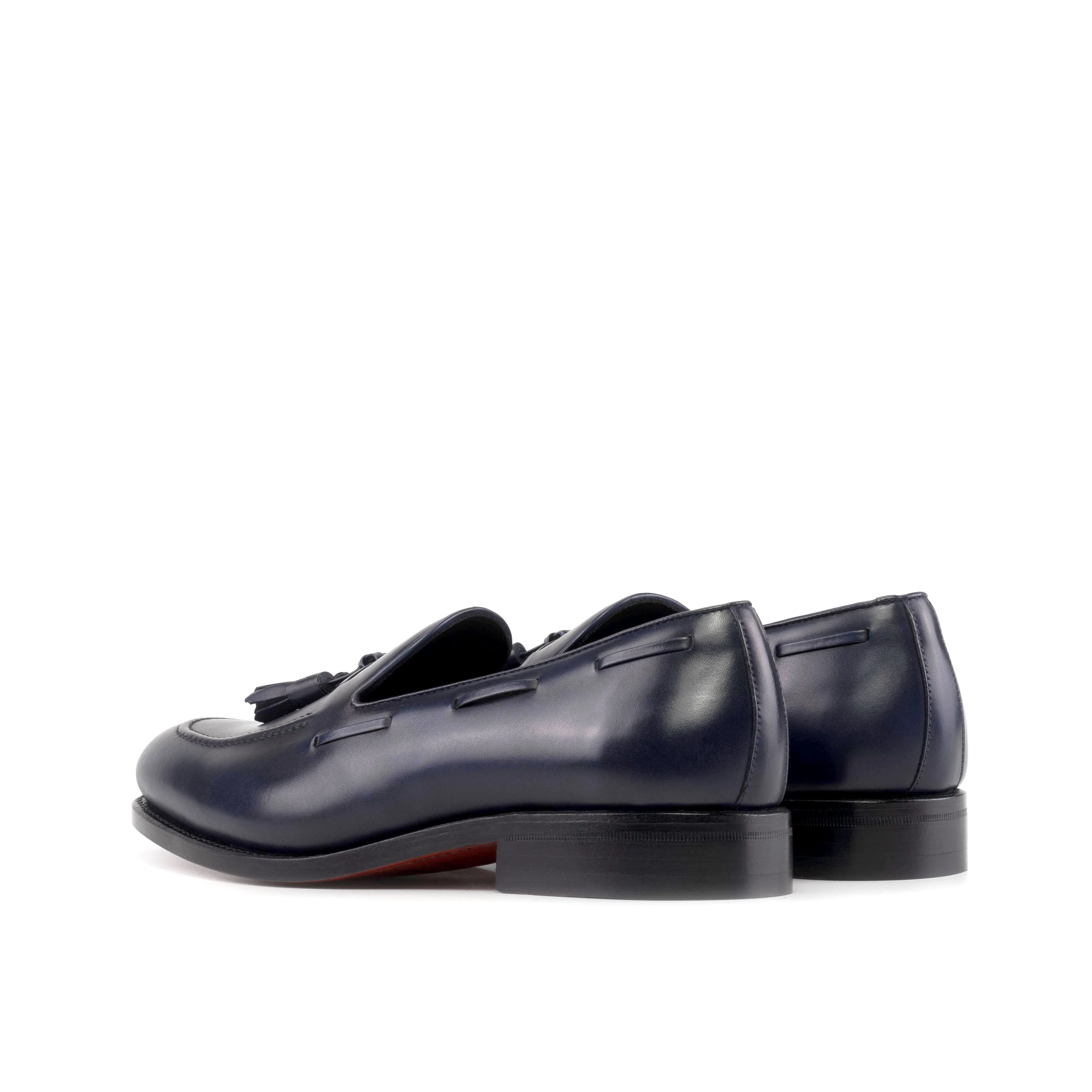 DapperFam Luciano in Navy Men's Italian Leather Loafer