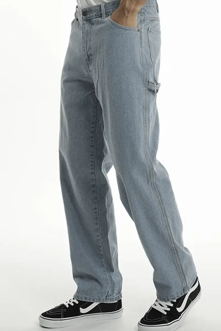 DICKIES RELAXED FIT CARPENTER JEAN - LIGHT INDIGO