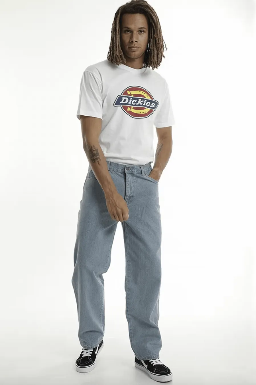 DICKIES RELAXED FIT CARPENTER JEAN - LIGHT INDIGO