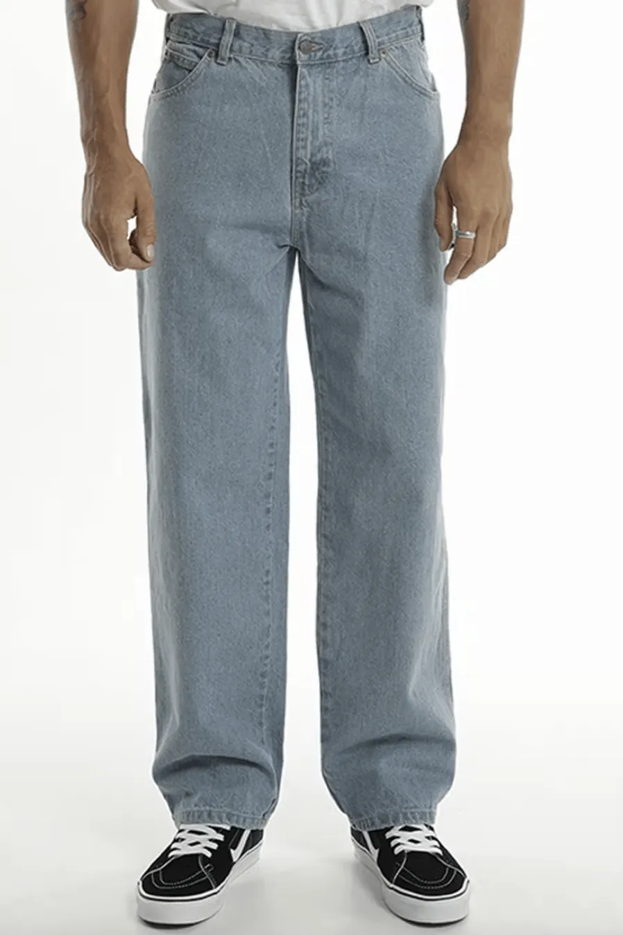 DICKIES RELAXED FIT CARPENTER JEAN - LIGHT INDIGO