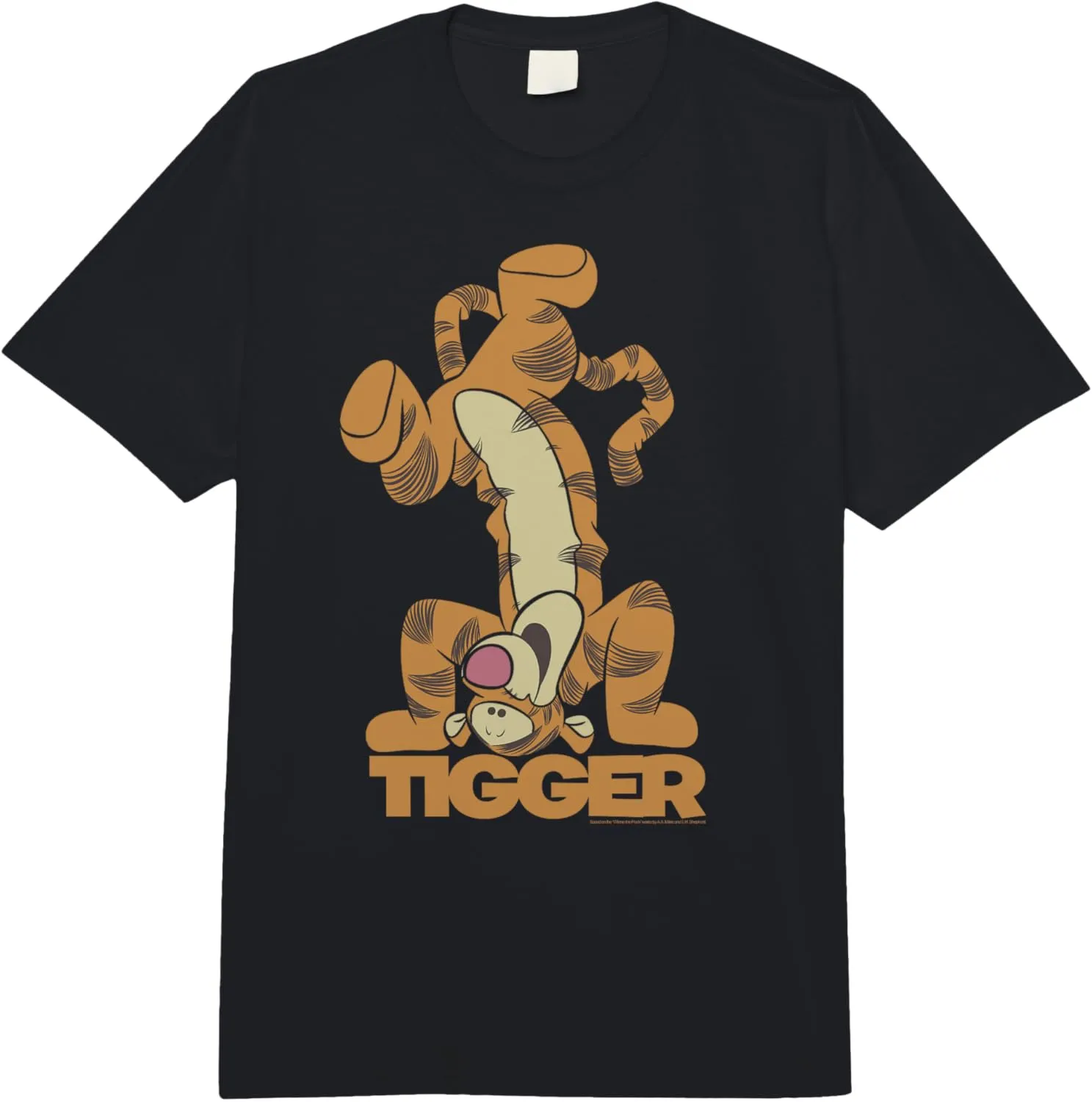 Disney Winnie The Pooh Tigger Upside Down Portrait Comfort Colors Adult Heavyweight T-shirt