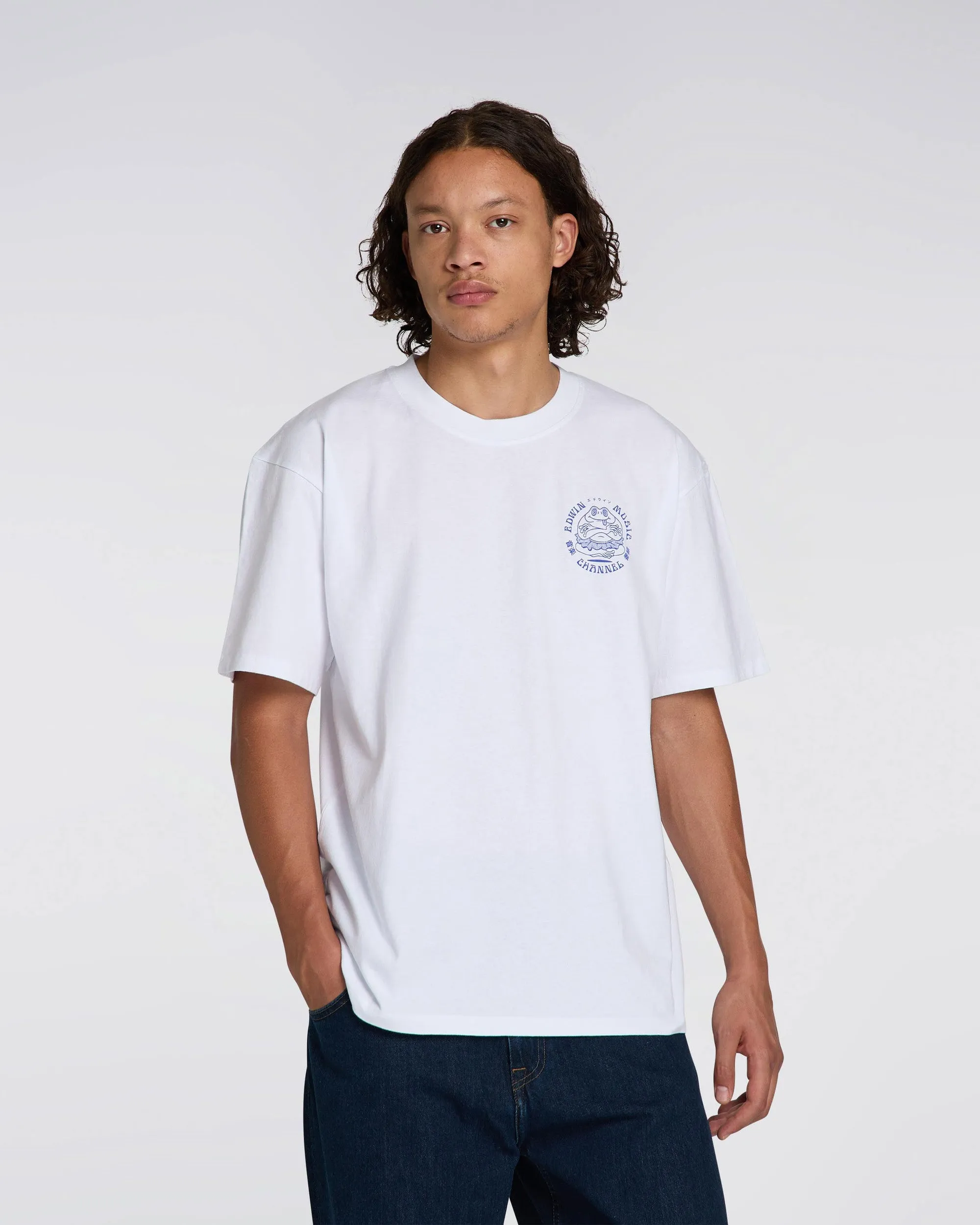 Edwin Music Channel Tee - White