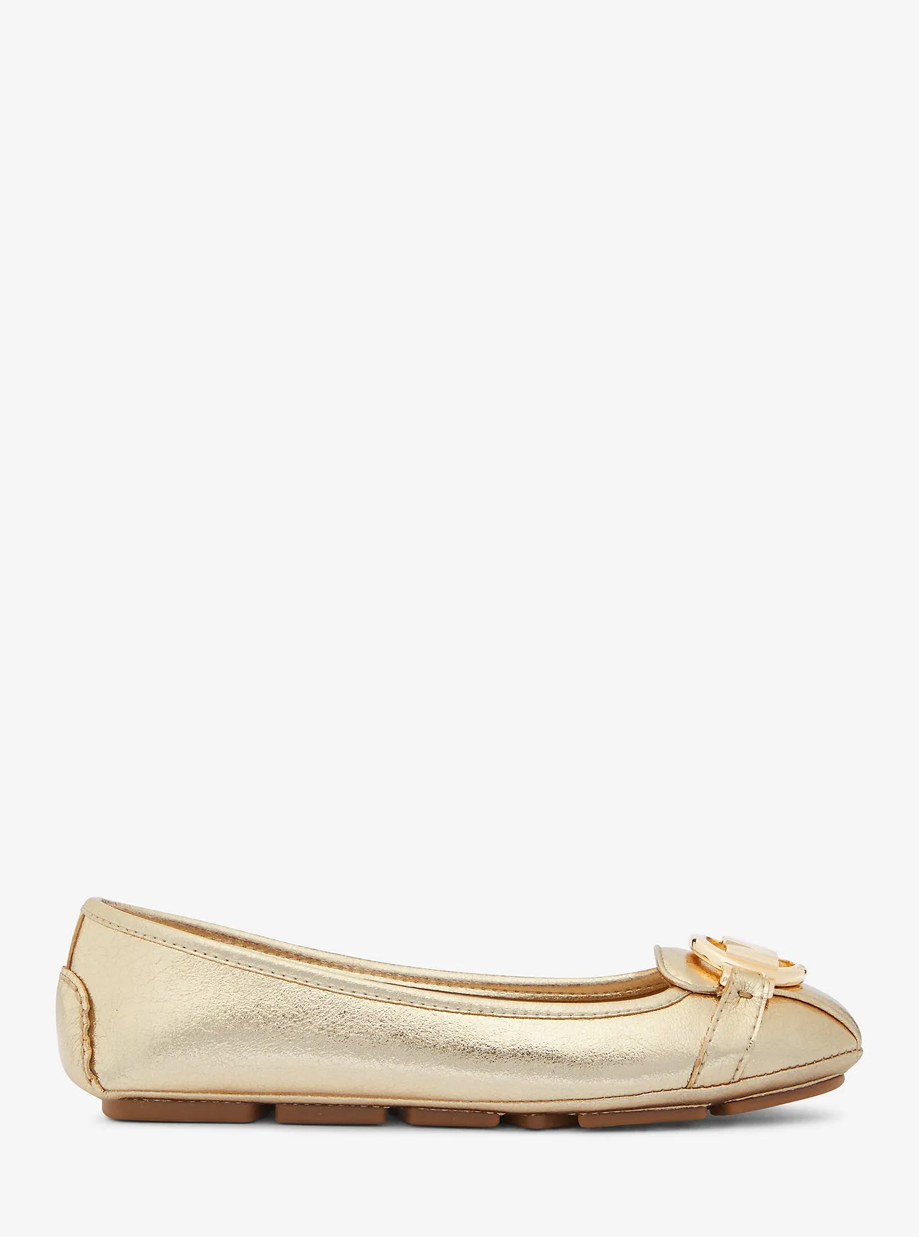 Fulton Michael Kors Metallic Leather Loafers, Yellow
