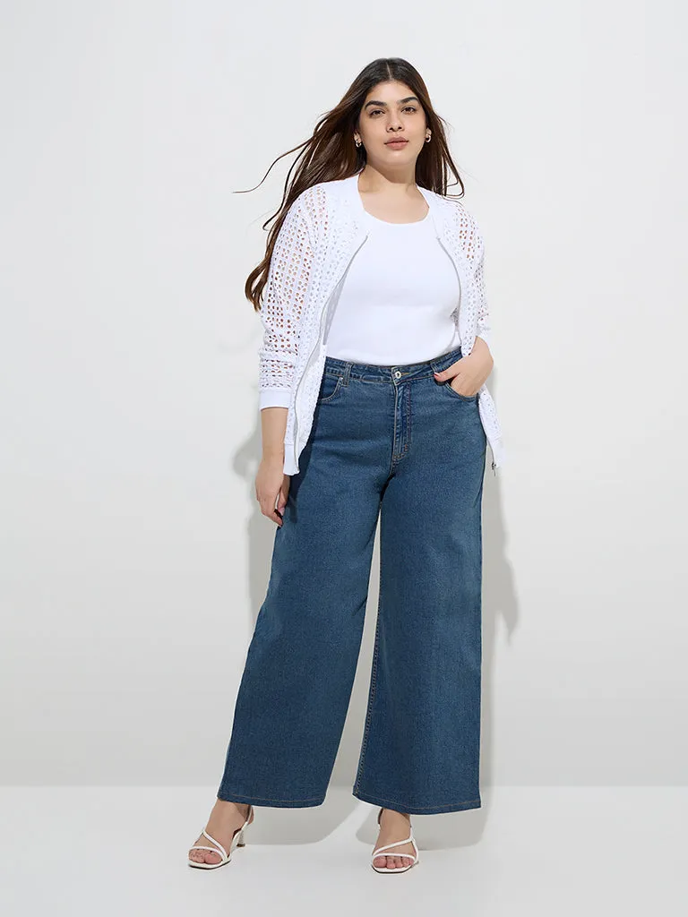 Gia Blue Relaxed - Fit Mid - Rise Jeans