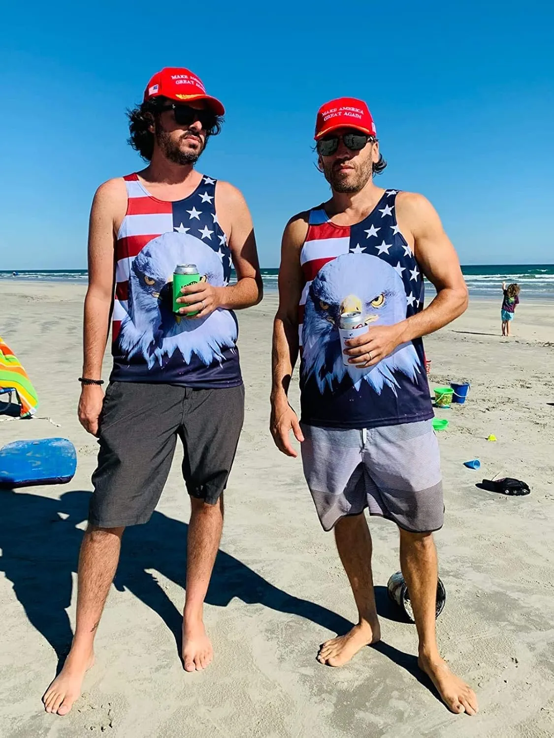 Goodstoworld Mens 3D Tank Top Novelty Graphic Breathable Quick Dry Sleeveless Beach Shirt S-4XL