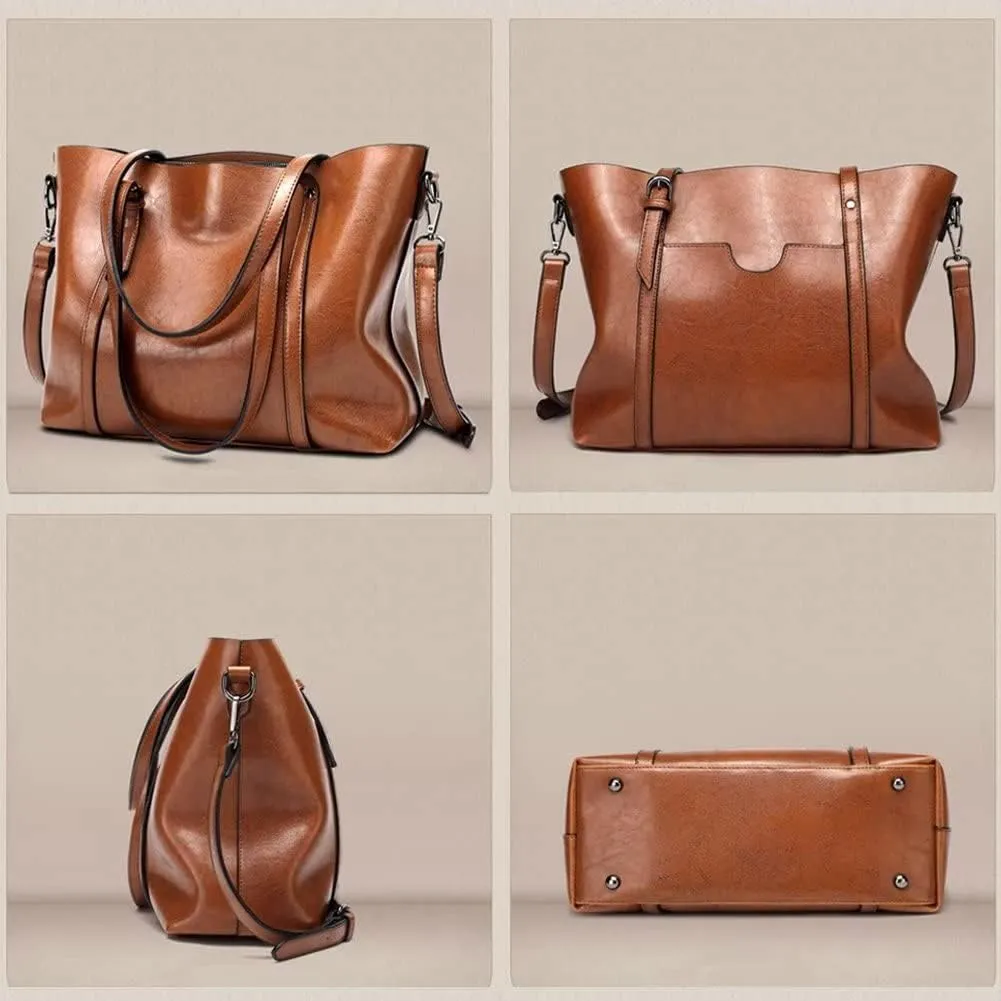 Handbag for Women Minimalist Briefcase Tote Shoulder Bag Everyday Work Crossbody Purse Ladies Top Handle Satchel