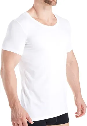 Hanro Men's Cotton Superior Short Sleeve Crew Neck Shirt
