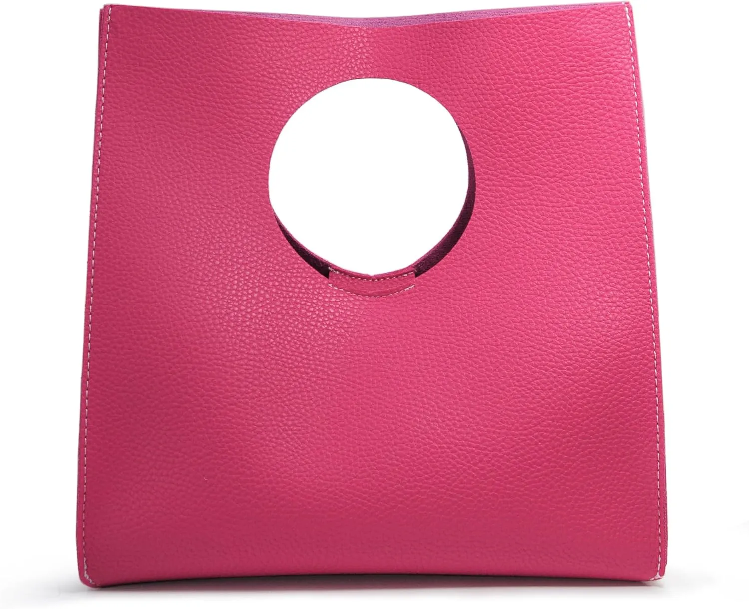 HOXIS Vintage Minimalist Style Soft Pu Leather Handbag Clutch Small Tote