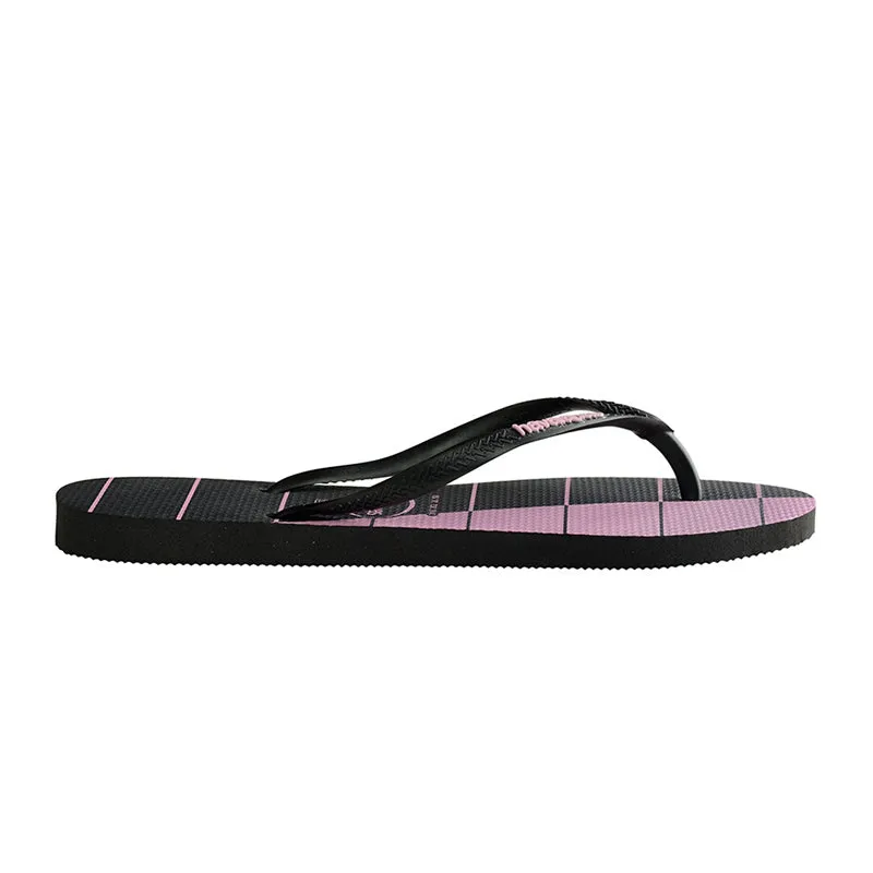 Kids Slim Trio Stripes - Black/Rose Cream
