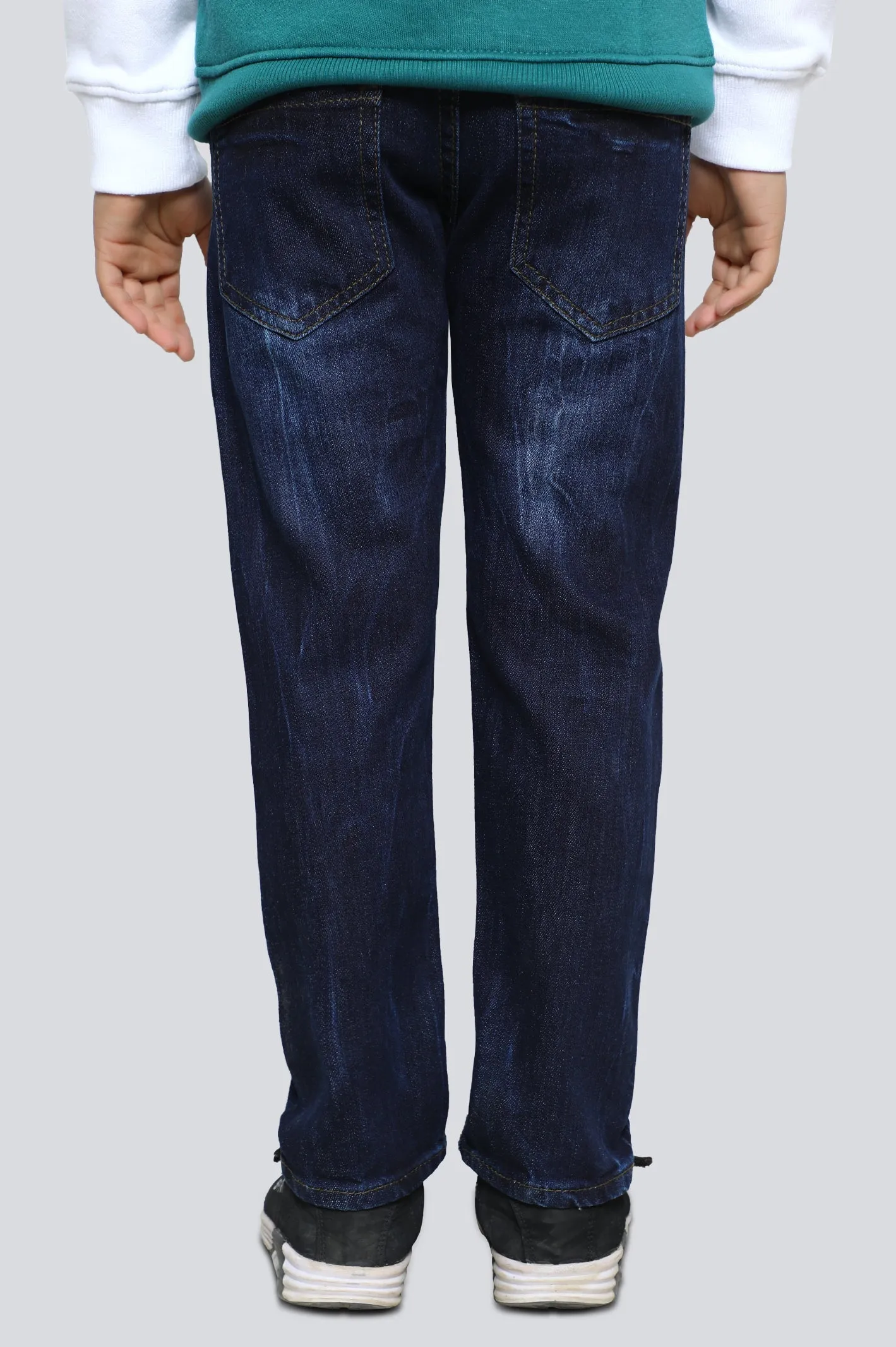 Medium Blue Relaxed Fit Denim Jeans