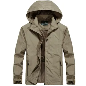 Men's Autumn Casual Waterproof Hooded Windbreaker