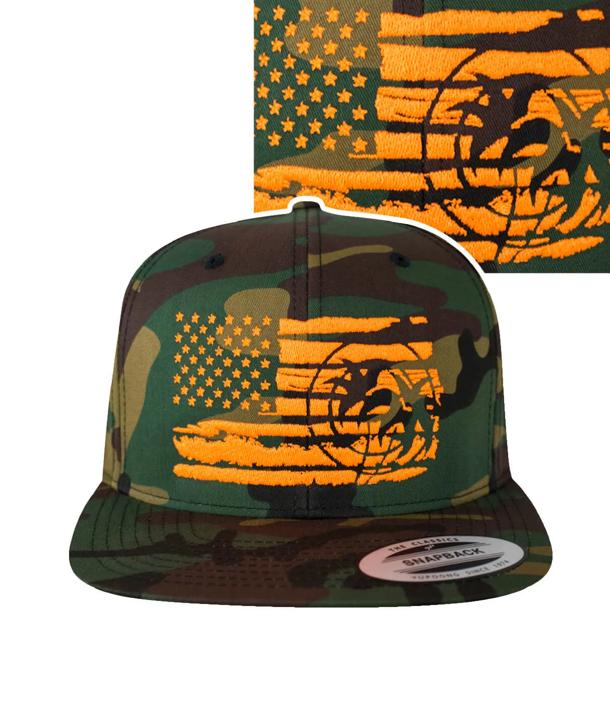 "Strong Faded" Snapback Flag Hat