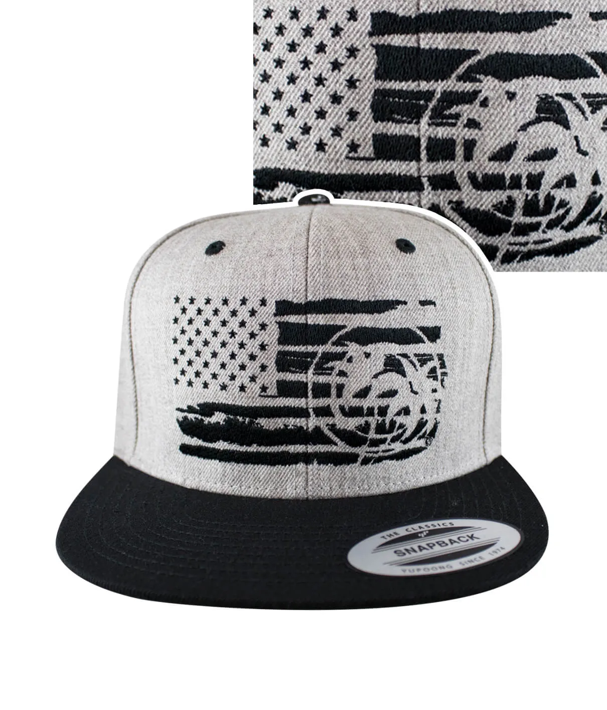 "Strong Faded" Snapback Flag Hat