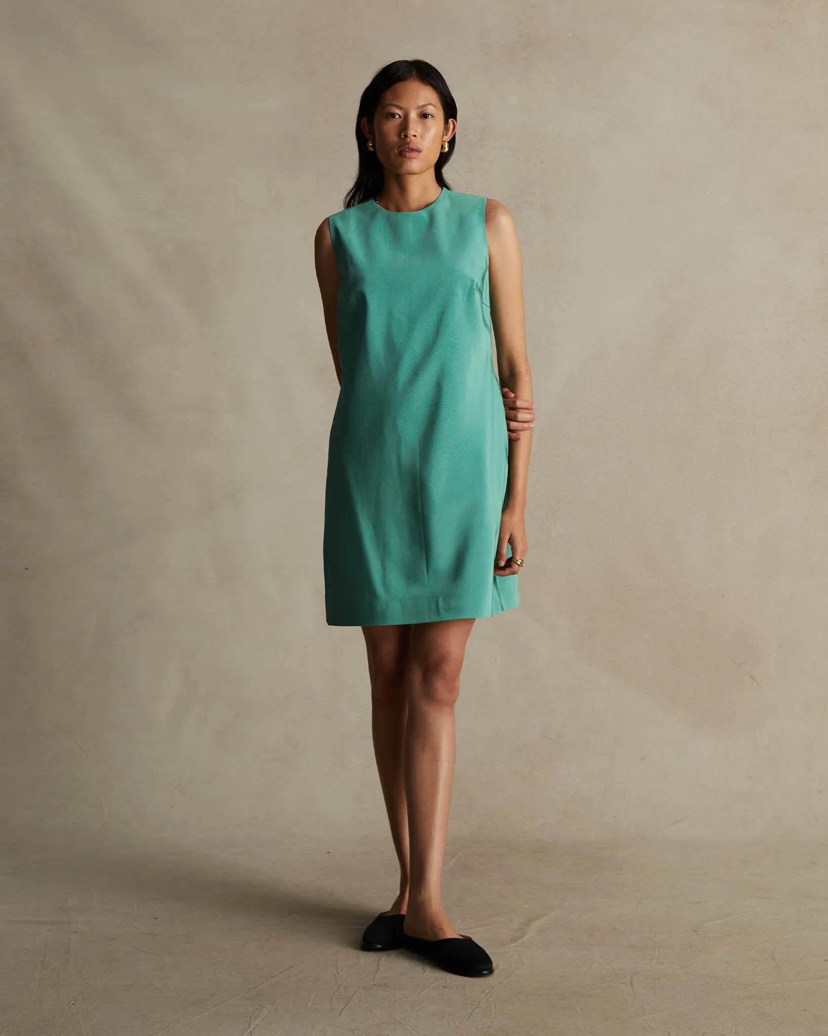 Seafoam Moire Chelsea Dress