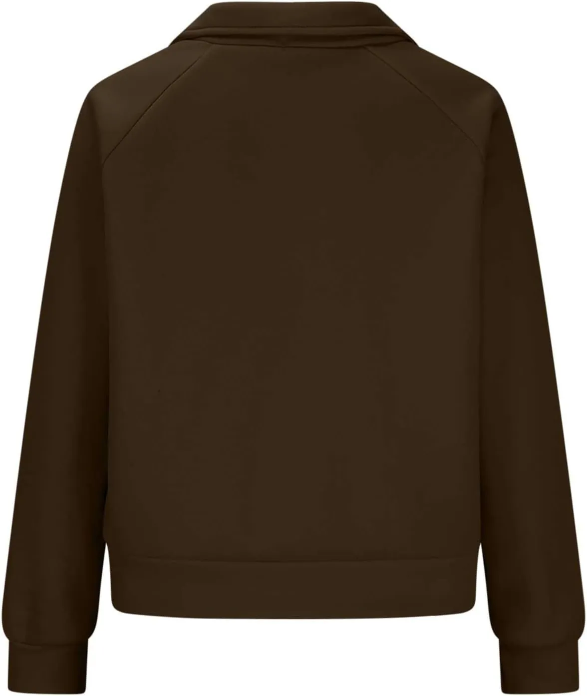 SEAOPEN Half Zip Sweatshirts Women Cropped Hoodies Long Sleeve Drawstring Pullover Top Fall Fleece Jackets with Pocket