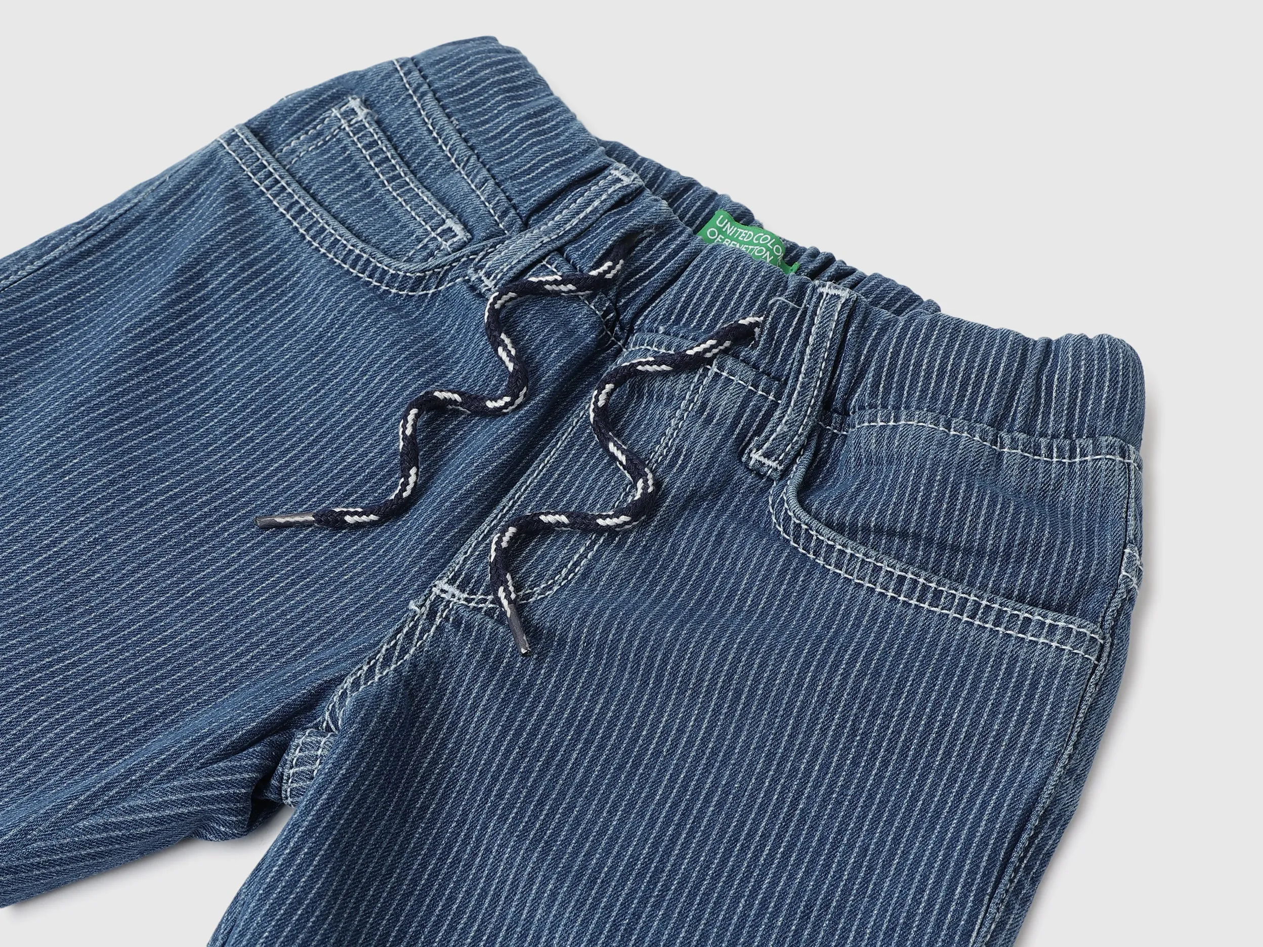 Striped Baggy Fit Jeans