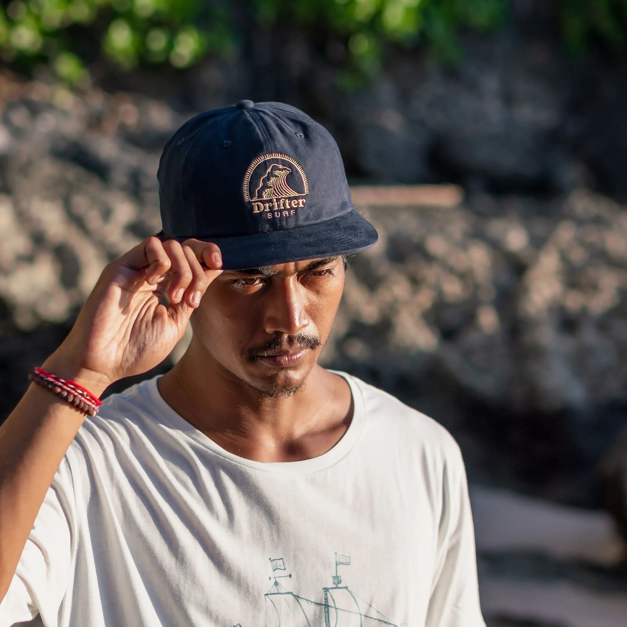 Sun Ray Wave Flat Brim Hat