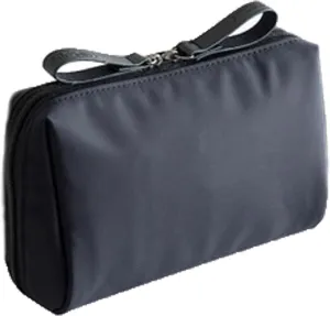 Tidynook Makeup Bag Small, Minimalist Travel Cosmetic Pouch Portable Clutch Women and Girls (Black, Small)