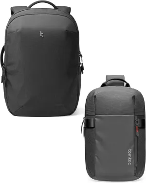 tomtoc Laptop Backpack Minimalist Daypack & Sling Bag Crossbody Backpack S