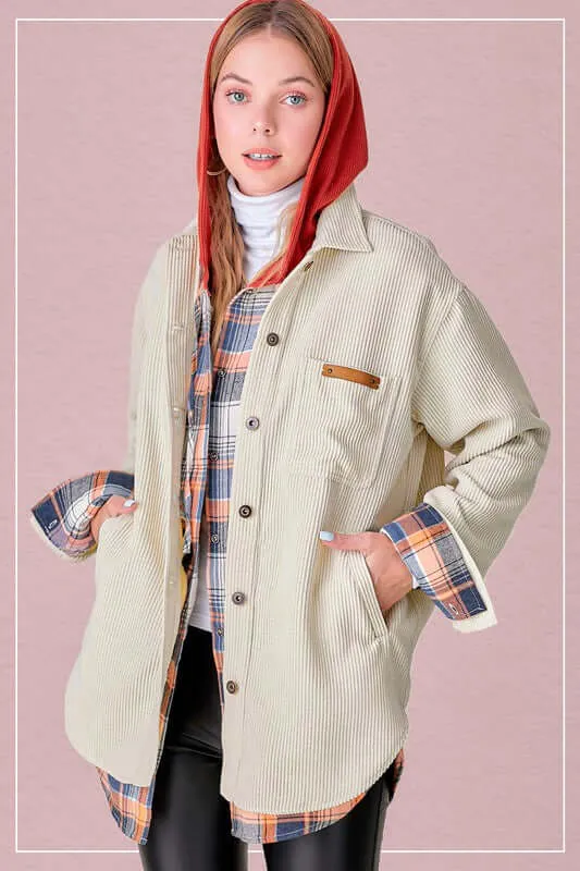 Trendy Madera Oversized Shacket Jacket