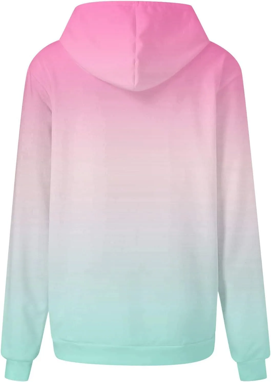 Womens Fall Fashion 2024 Trendy Oversized Hoodie Sweatshirts Gradient Color Casual Drawstring Hoodies Pullover