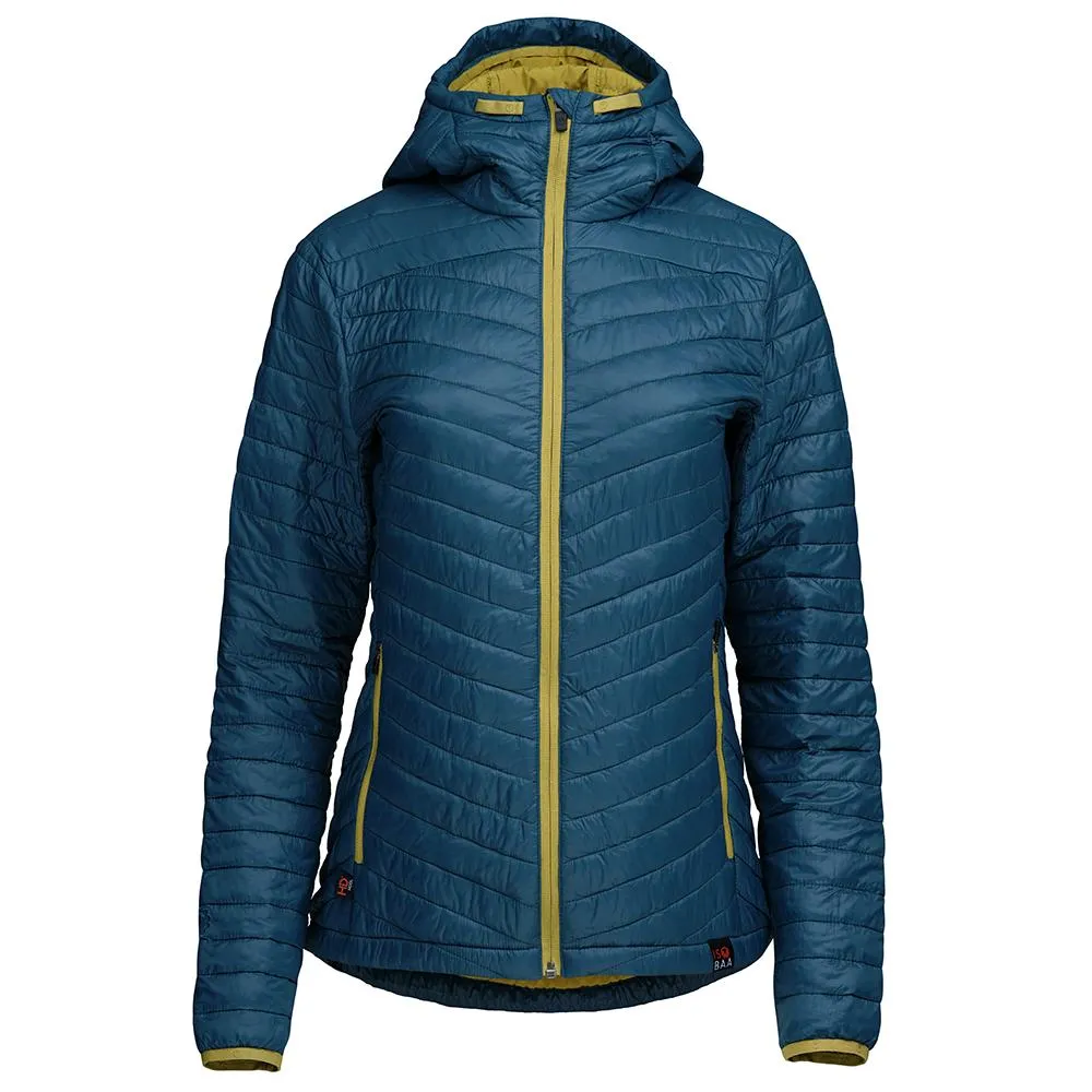 Womens Merino Wool Insulated Jacket (Petrol/Lime)