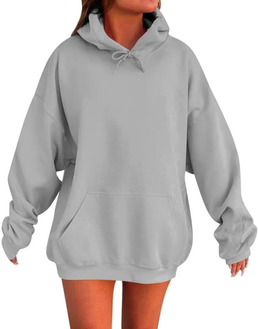 Womens Oversized Hoodies Sweatshirt-Pullover Sweatshirts with Pockets Fall Outfits