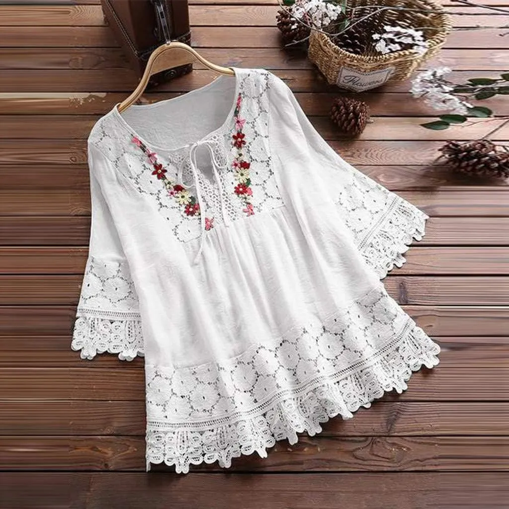Women's Short Sleeve Cotton Linen Shirts Casual V Neck Basic T Shirt Solid Color Loose Fit Summer Tee Shirts
