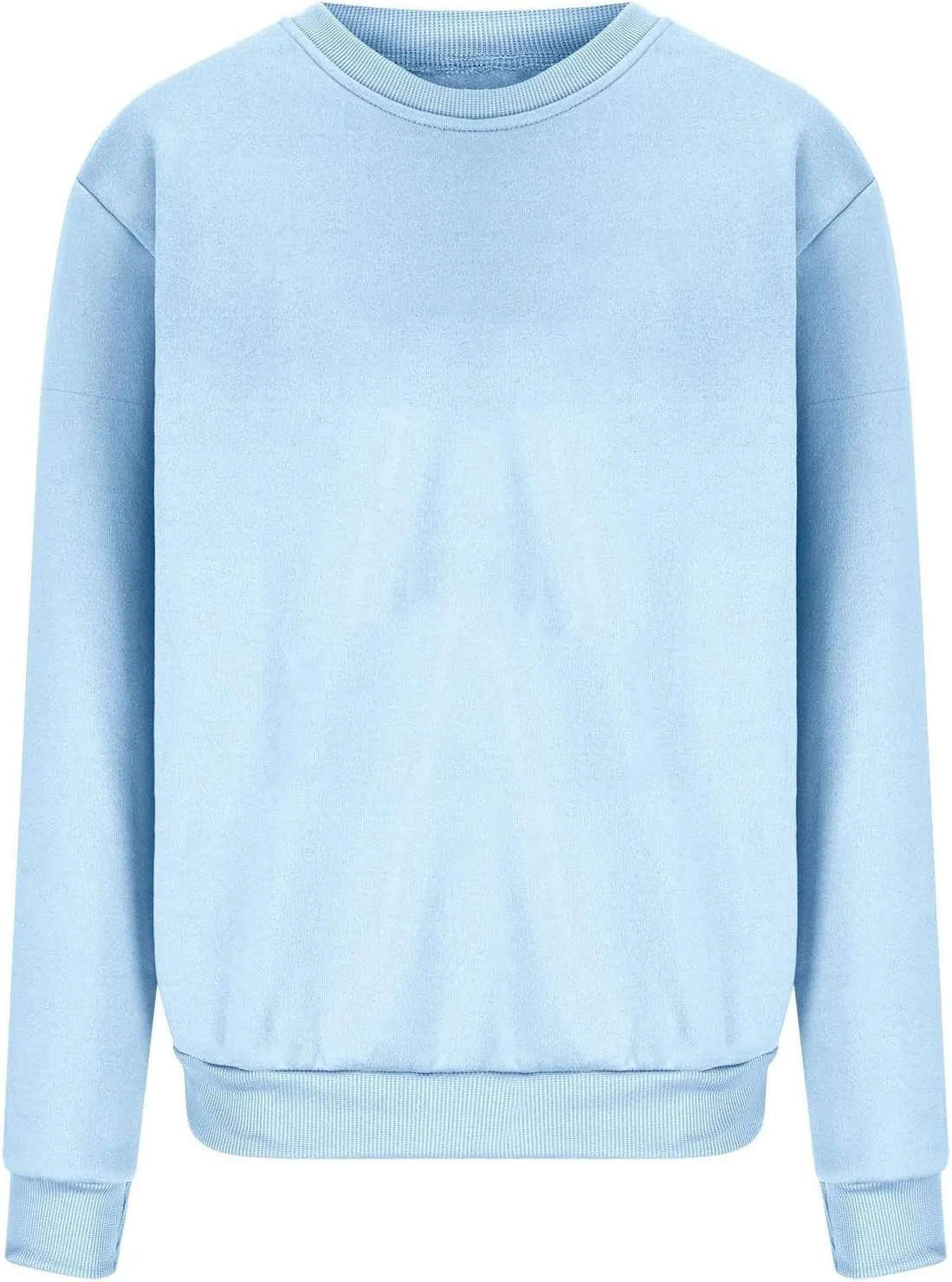 Womens Vintage Basic Oversized Long Sleeve Crew Neck Sweatshirt Casual Soft Pullover Tops Fall Fashion Clothes 2023
