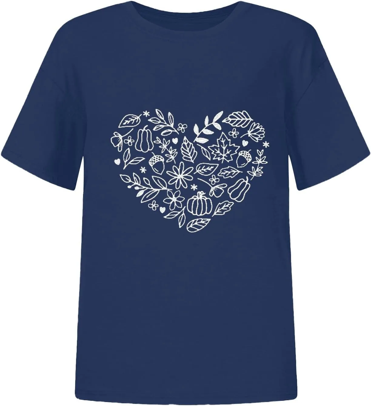 Womens Vintage Flowers T Shirt Boho Wildflower Graphic Loose Tees Cute Summer Short Sleeve Tops