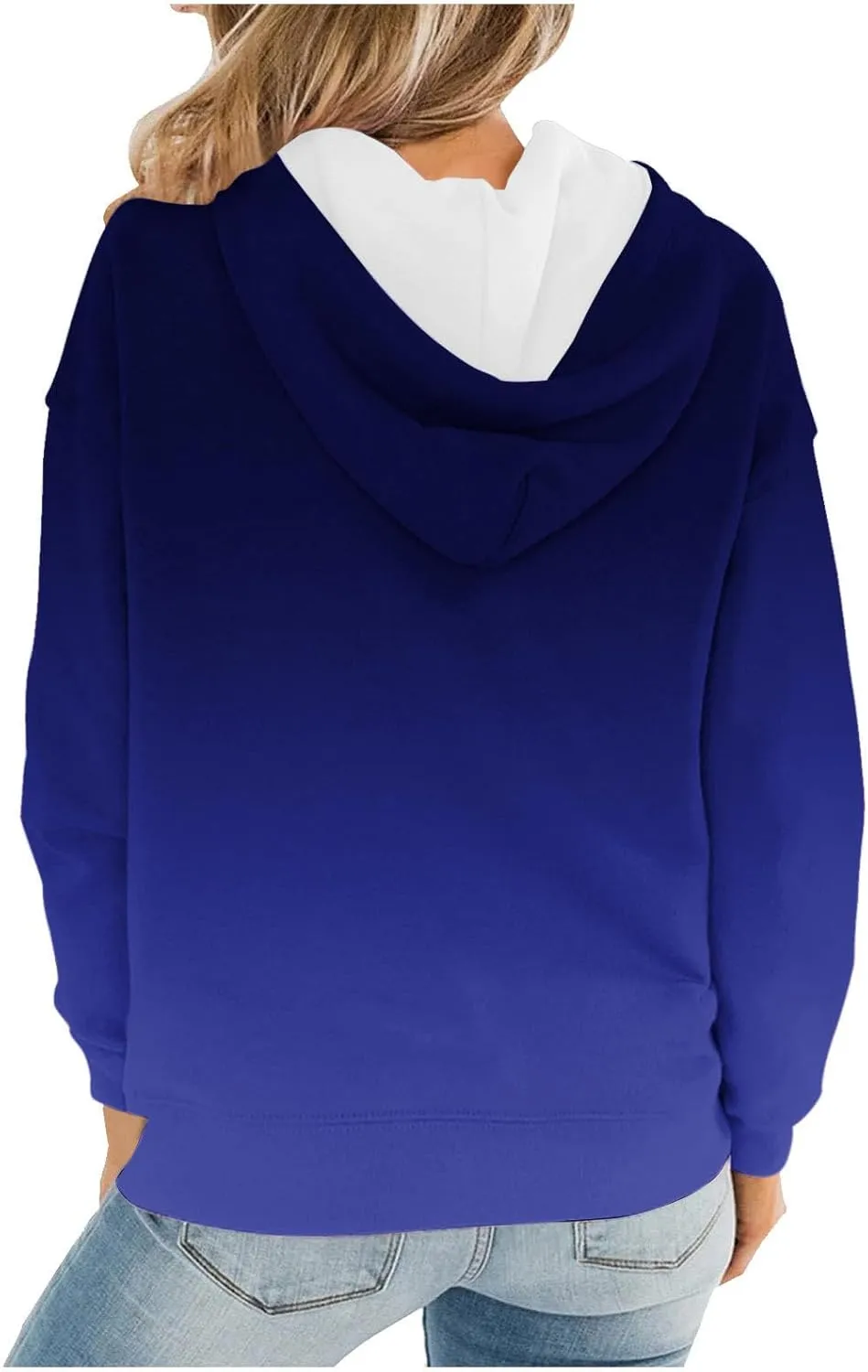 YRAETENM Hoodies for Women Fashion Crew Neck Long Sleeve Fleece Sweatshirts Oversized Lightweight Pullover Tops with Pocket